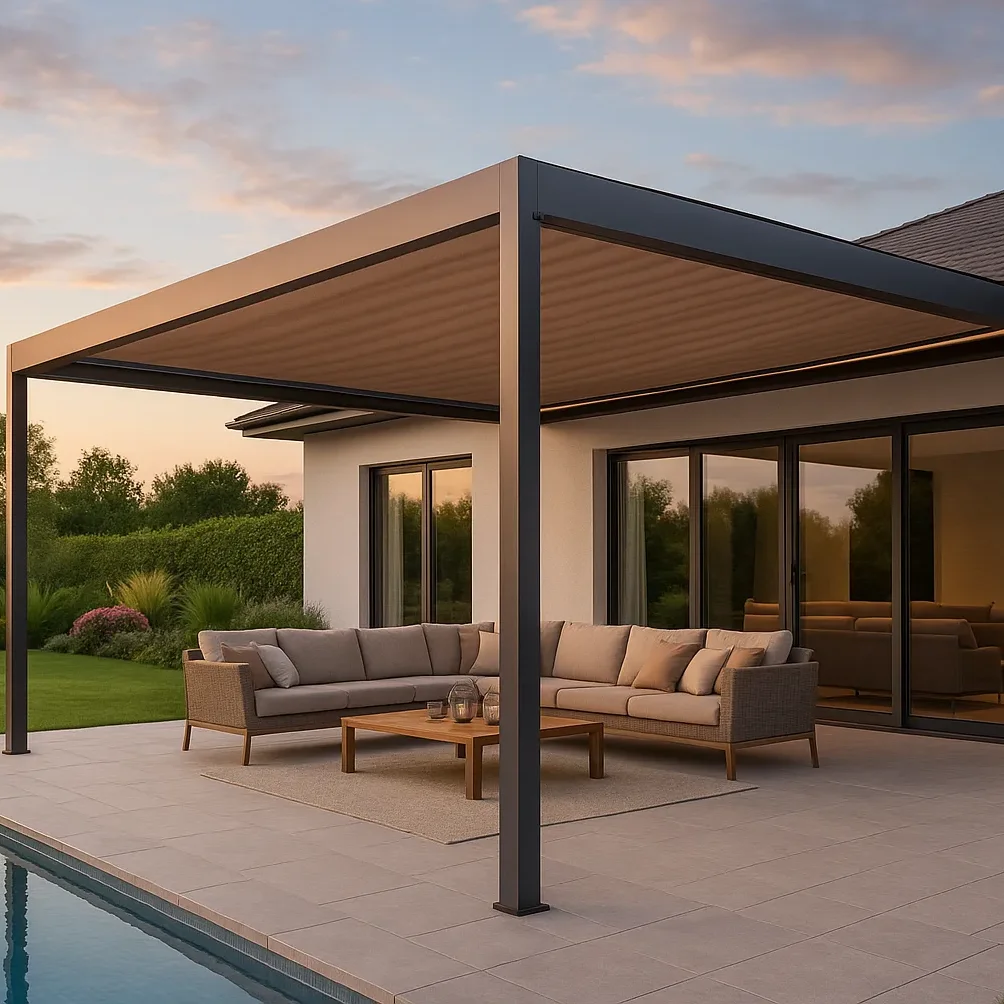 Toiture de terrasse amovible